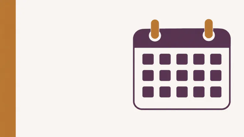 Ilustração de um calendário, referência aos prazos de contestação e devolução.