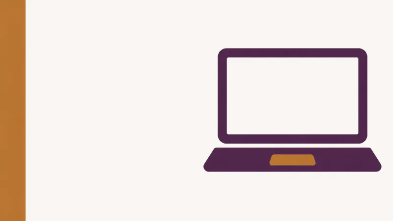 Ilustração de um notebook aberto, referência ao acesso ao Meu INSS.